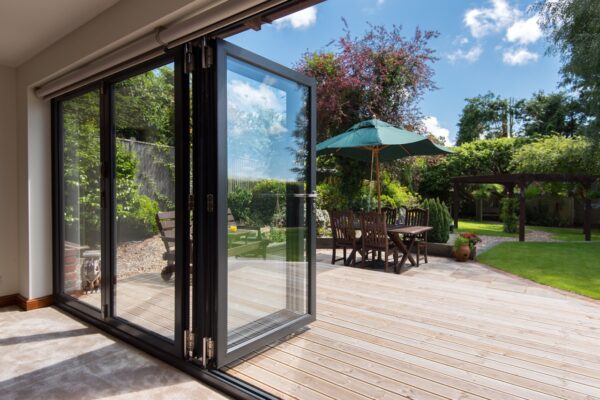 Bi-fold doors in a modern home